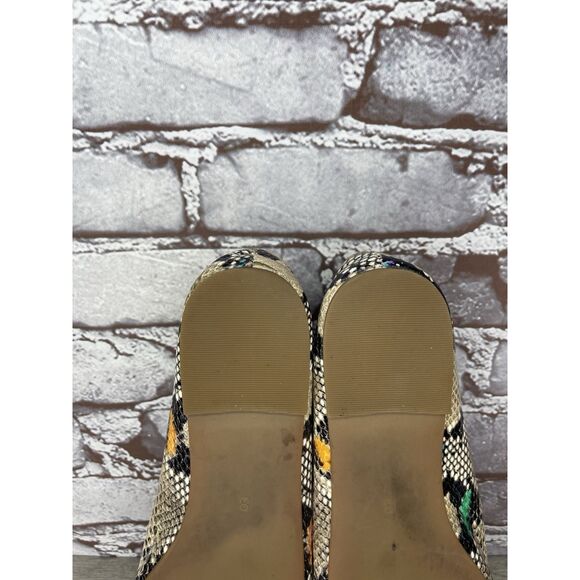 Madewell The Cory Snake Embossed Leather Ballet Flats Women’s Sz 8M US/38.5EU - Picture 8 of 16